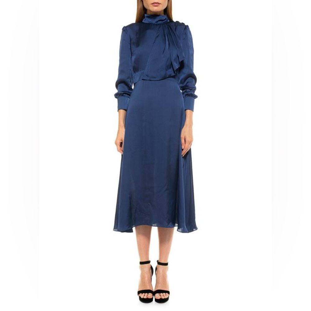 Alexia Admor Blue Midi Dress